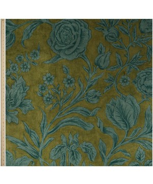Liberty Interiors - Sambourne Vine Downley Velvet in Kelp image number 2