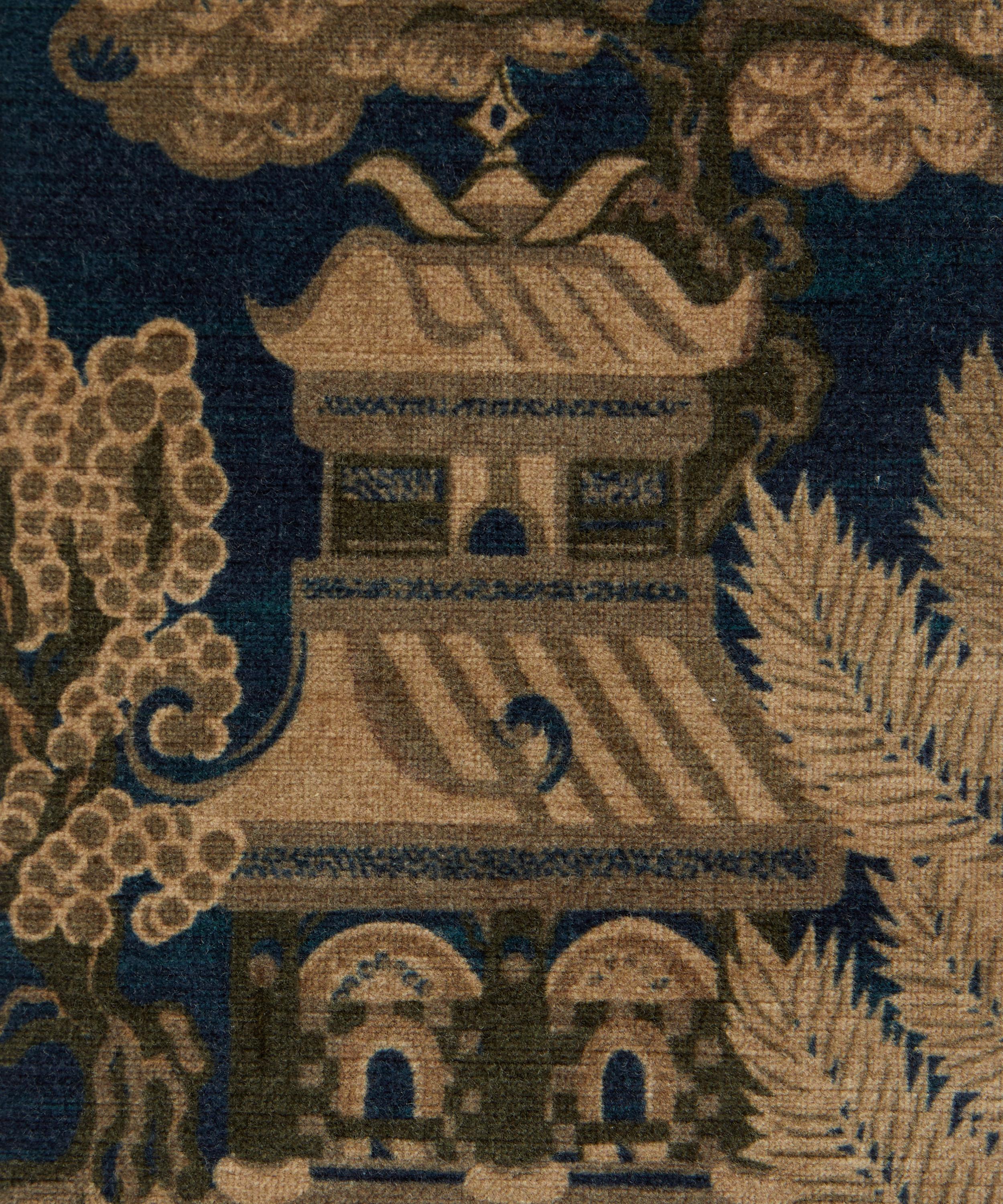 Liberty Interiors - Floating Pavilion Downley Velvet in Kelp