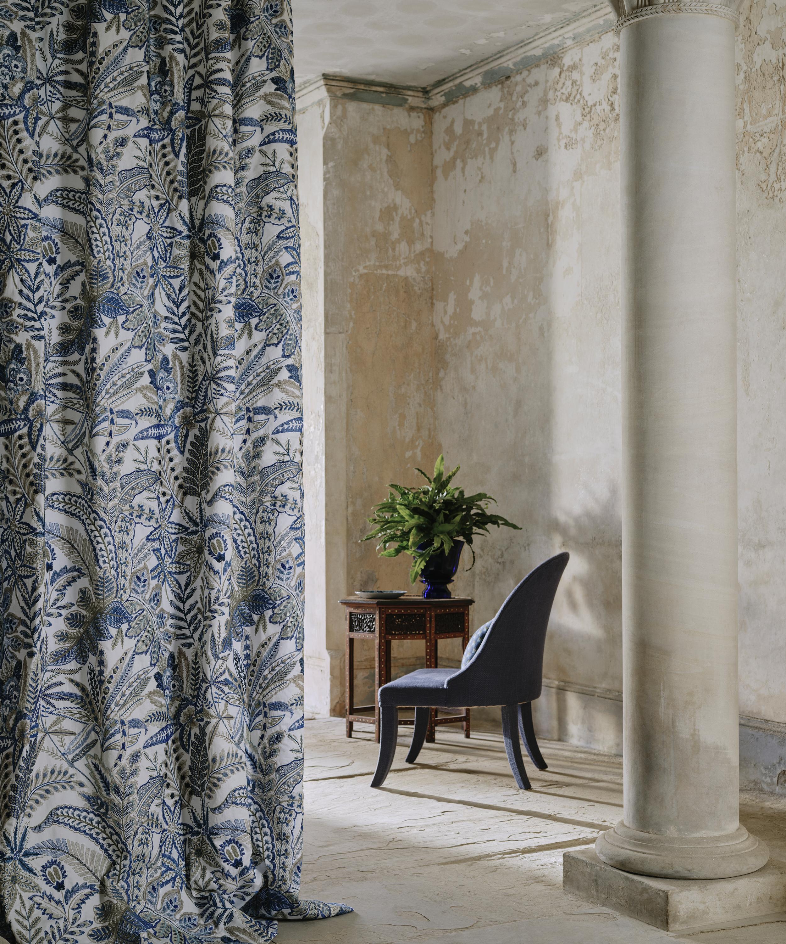 Liberty Interiors - Cypress Stitch in Lapis image number 1