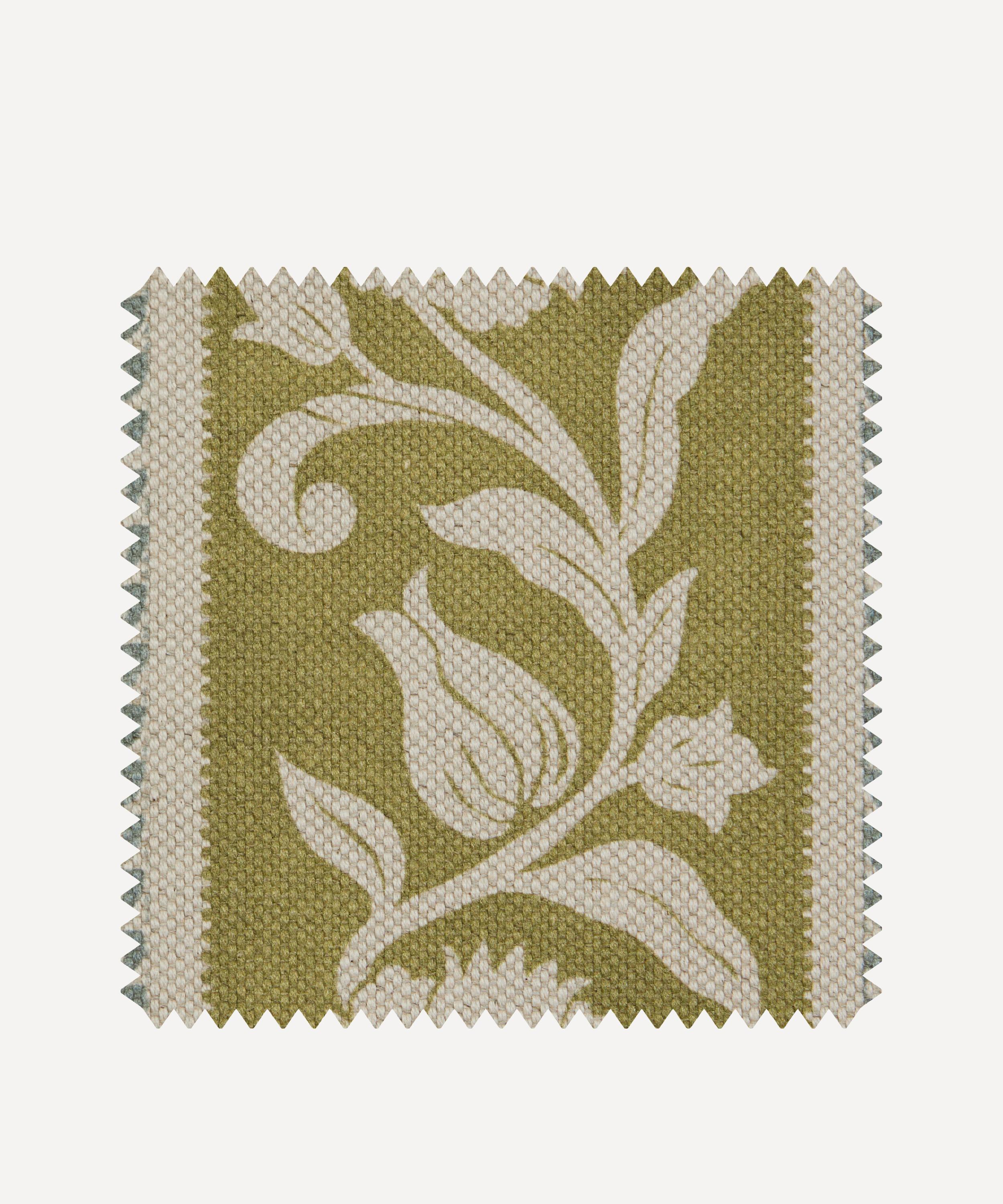 Liberty Interiors - Fabric Swatch - Sambourne Stripe in Kelp