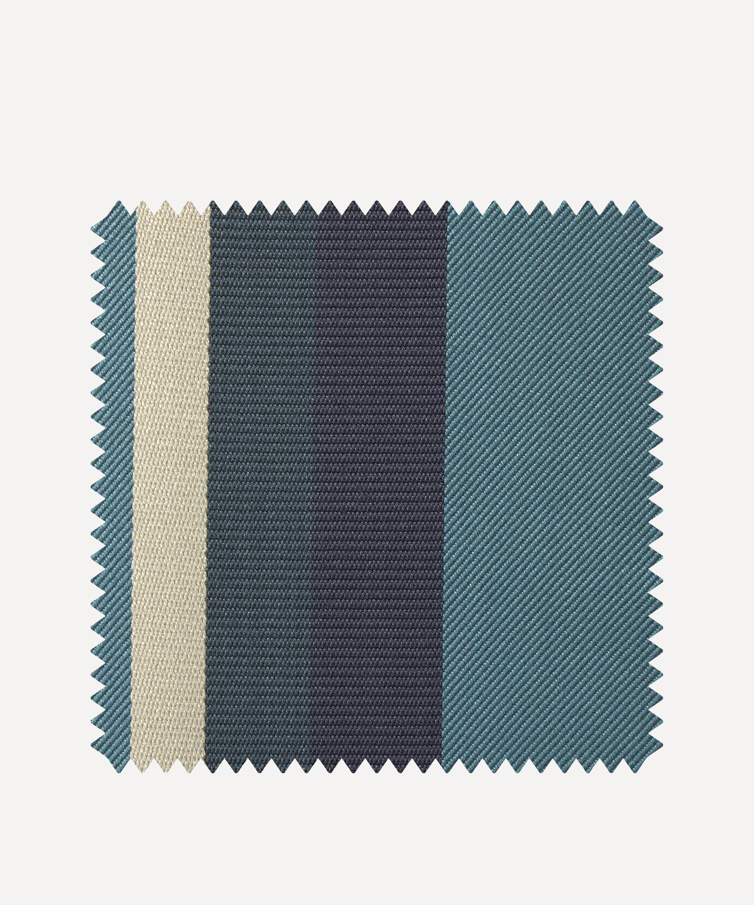 Liberty Interiors - Fabric Swatch - Arlo Stripe in Lapis image number 0