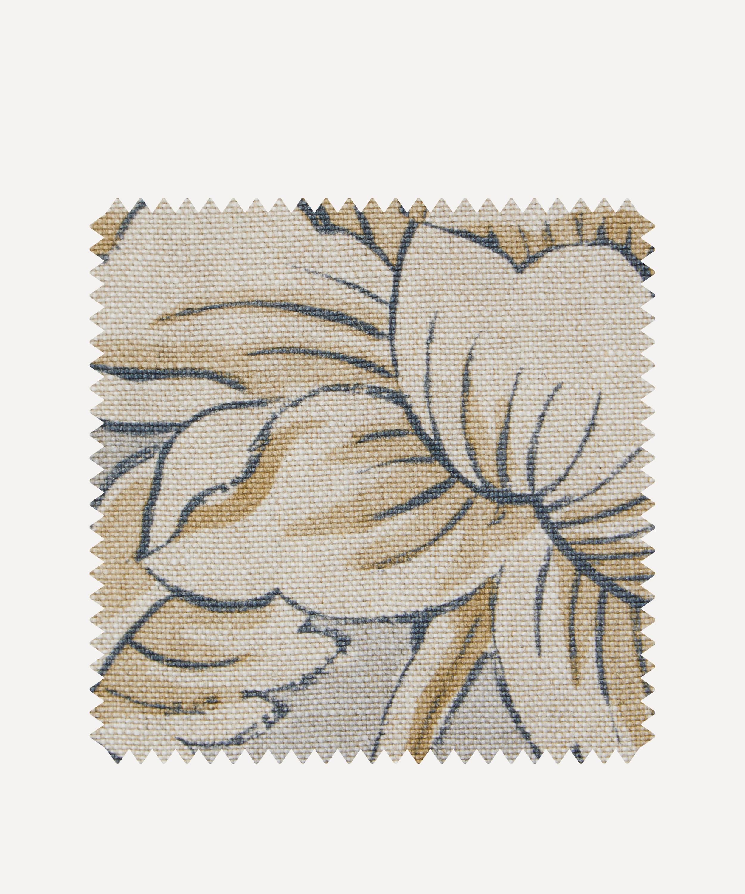 Liberty Interiors - Fabric Swatch - Sambourne Vine Wycombe Linen in Pewter image number 0