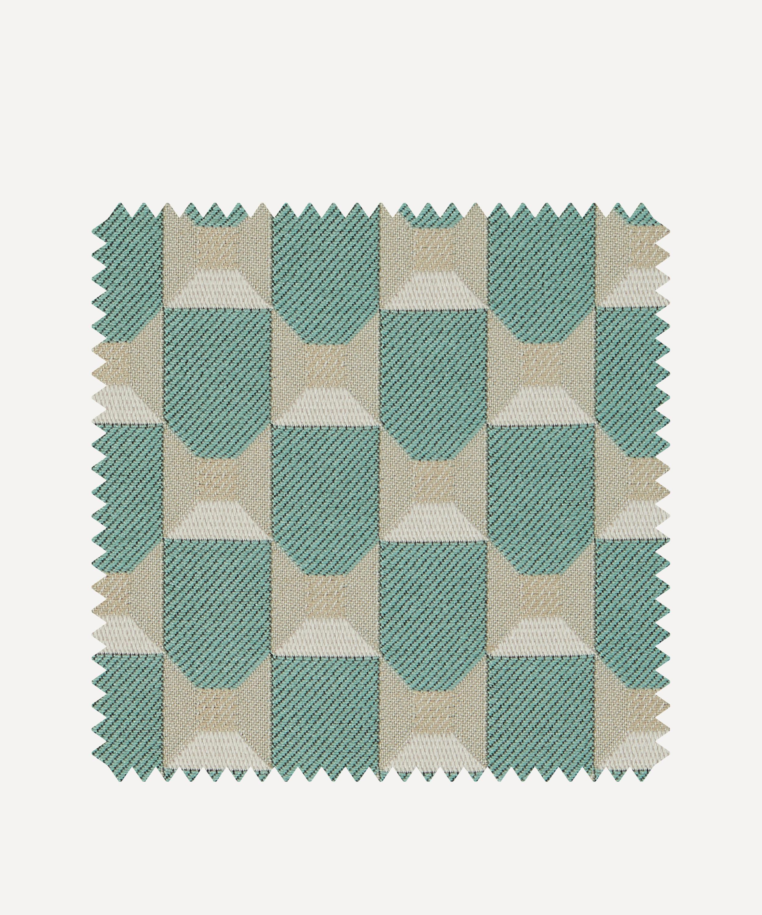 Liberty Interiors - Fabric Swatch - Obi Check in Salvia image number 0