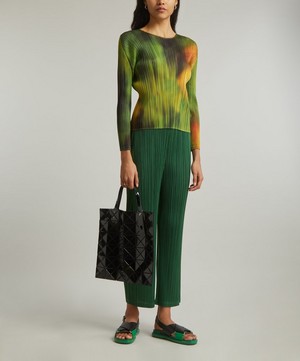 Pleats Please Issey Miyake - Turnip & Spinach Pleated Top image number 1