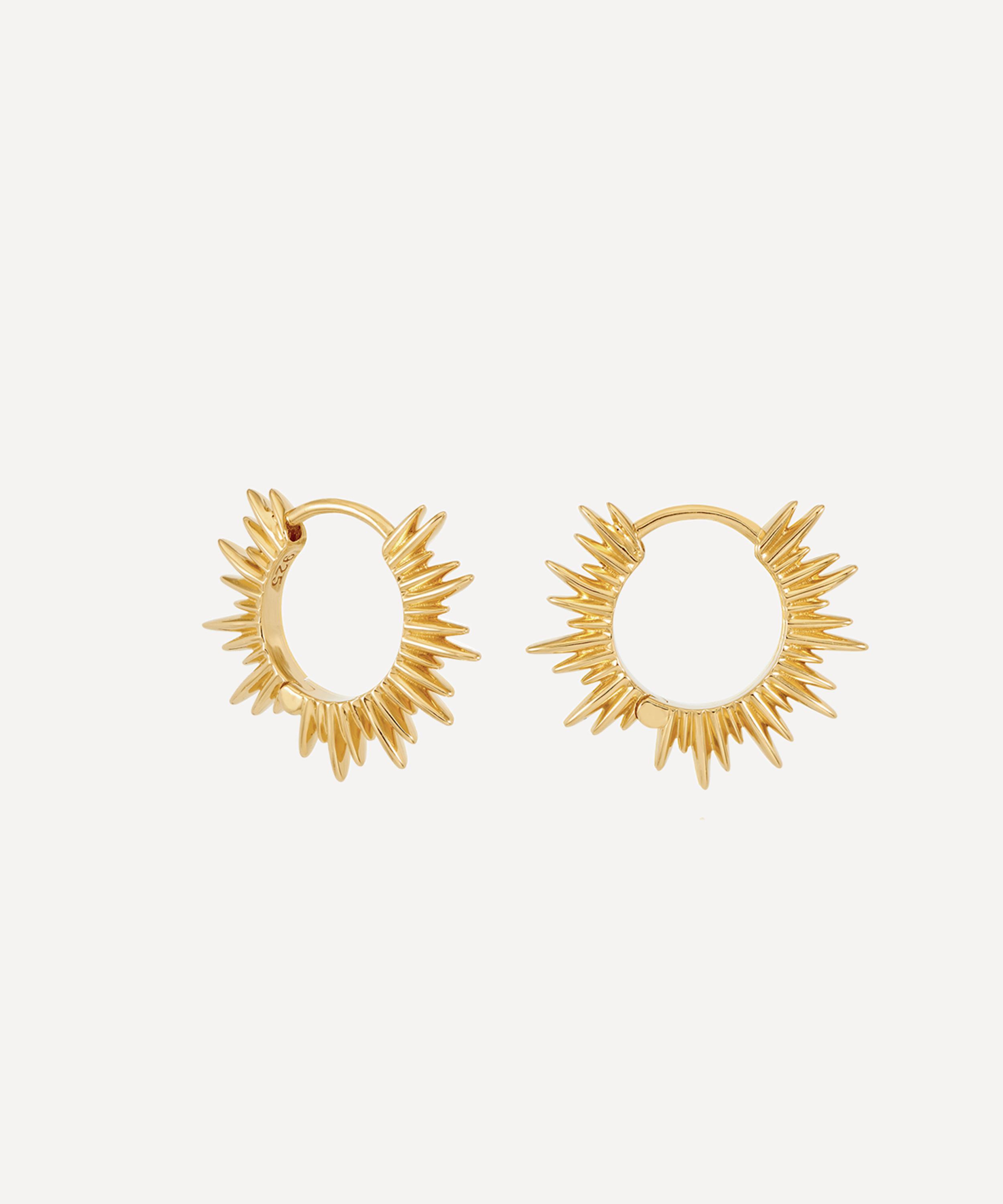 Rachel Jackson - 18ct Gold-Plated Electric Goddess Huggie Hoop Earrings