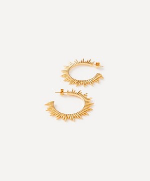 Rachel Jackson - 22ct Gold-Plated Electric Goddess Statement Hoop Earrings image number 1