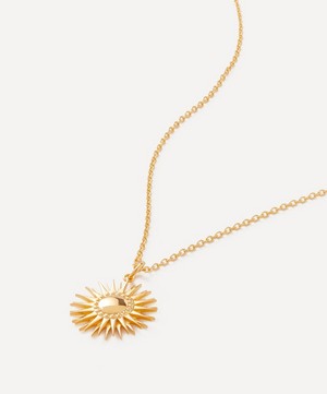 Rachel Jackson - 22ct Gold-Plated Spiky Rising Sun Pendant Necklace image number 0