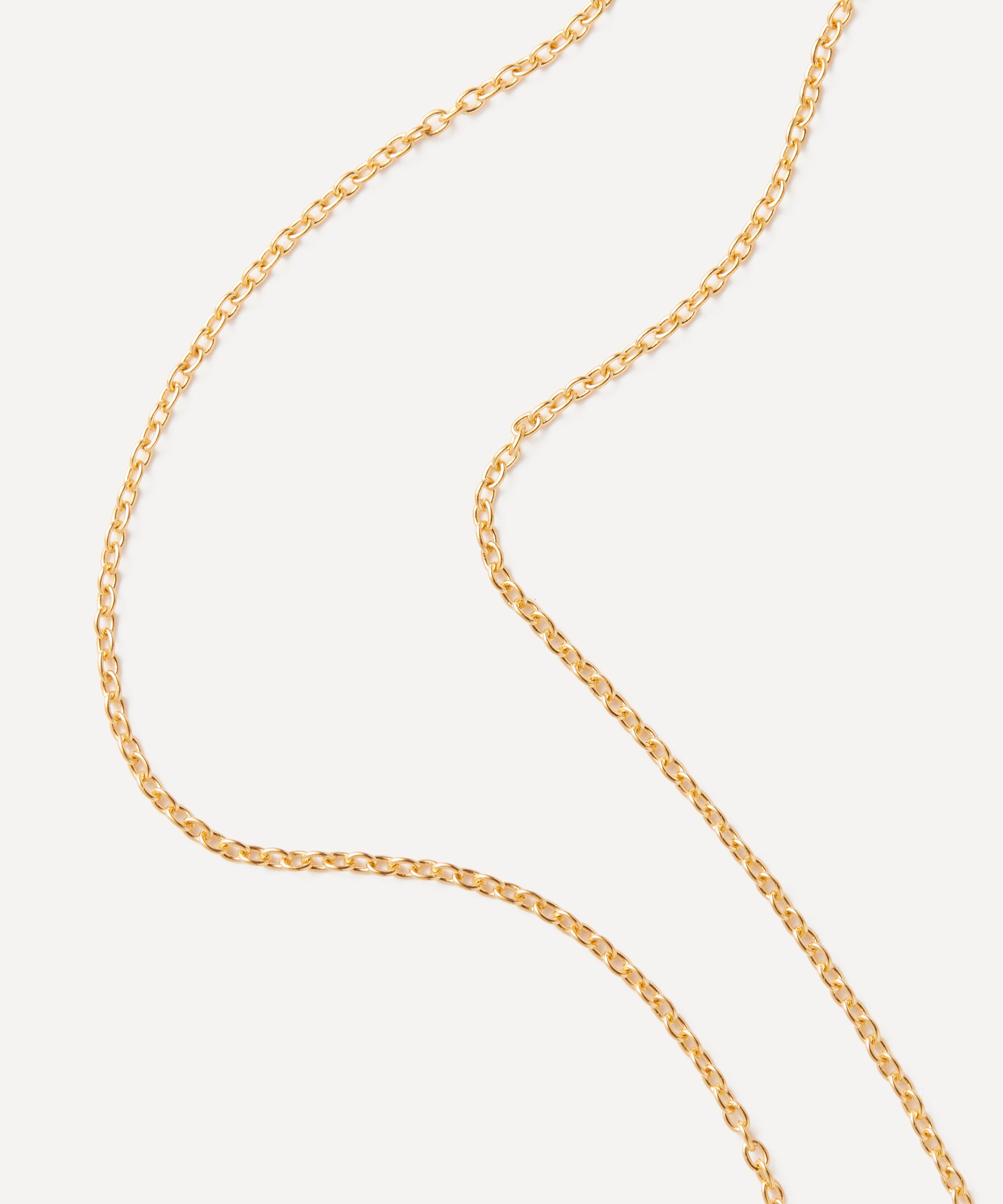 Rachel Jackson - 22ct Gold-Plated Spiky Rising Sun Pendant Necklace image number 3