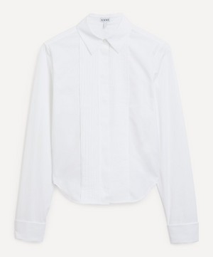 Loewe - Pleated Cotton Poplin Shirt image number 0