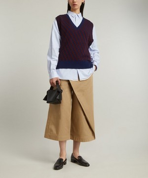 Loewe - Cropped Cotton Drill Trousers image number 1