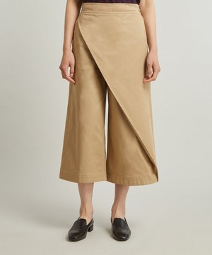 Loewe - Cropped Cotton Drill Trousers image number 2