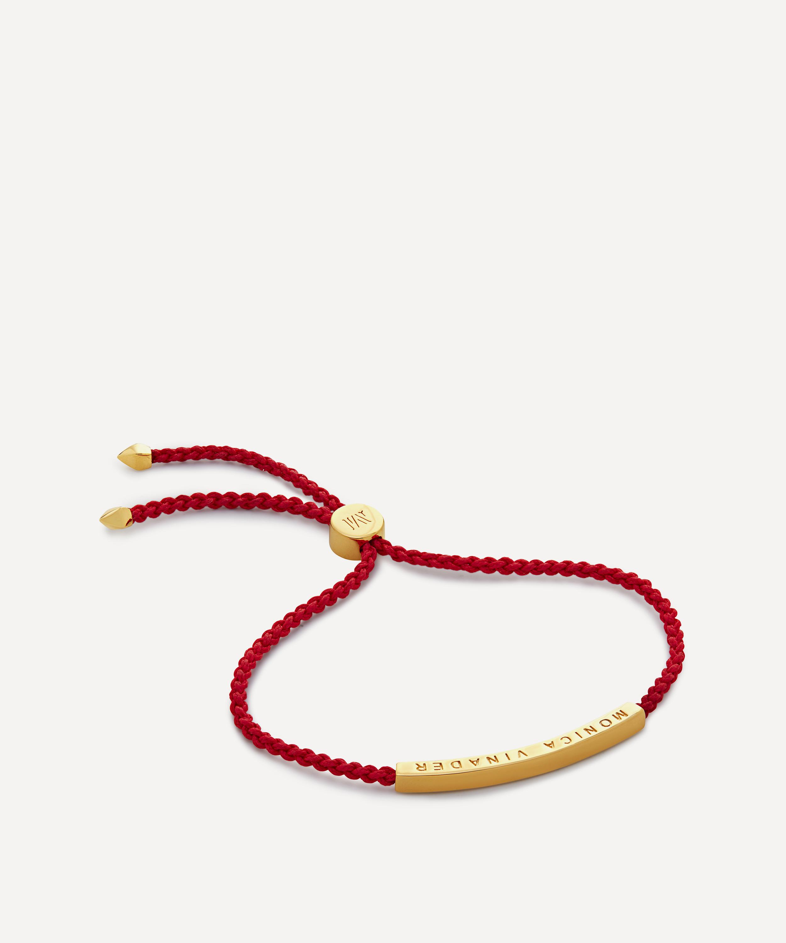 Monica Vinader - 18ct Gold-Plated Vermeil Silver Linear Friendship Bracelet image number 0