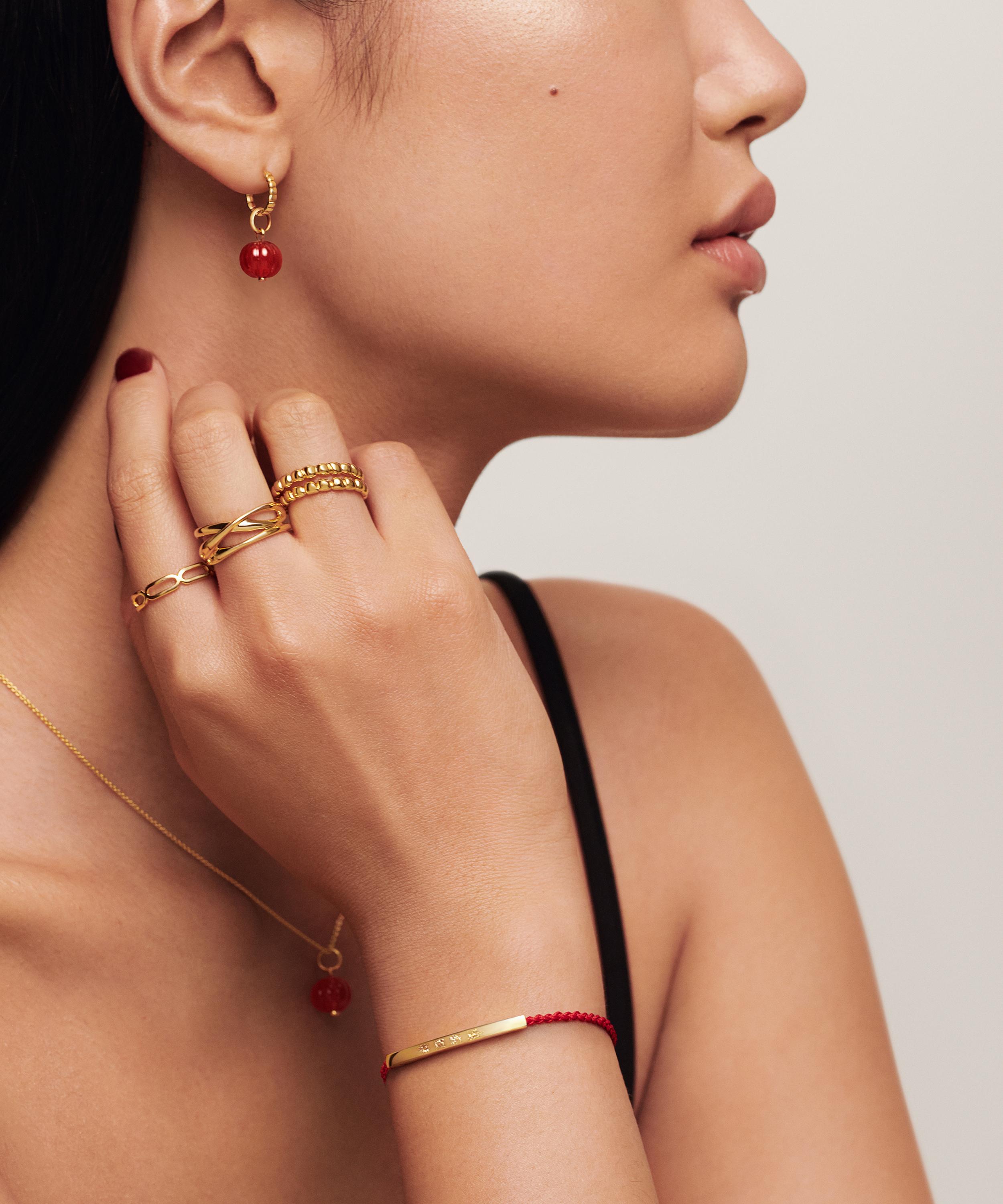 Monica Vinader - 18ct Gold-Plated Vermeil Silver Linear Friendship Bracelet image number 1