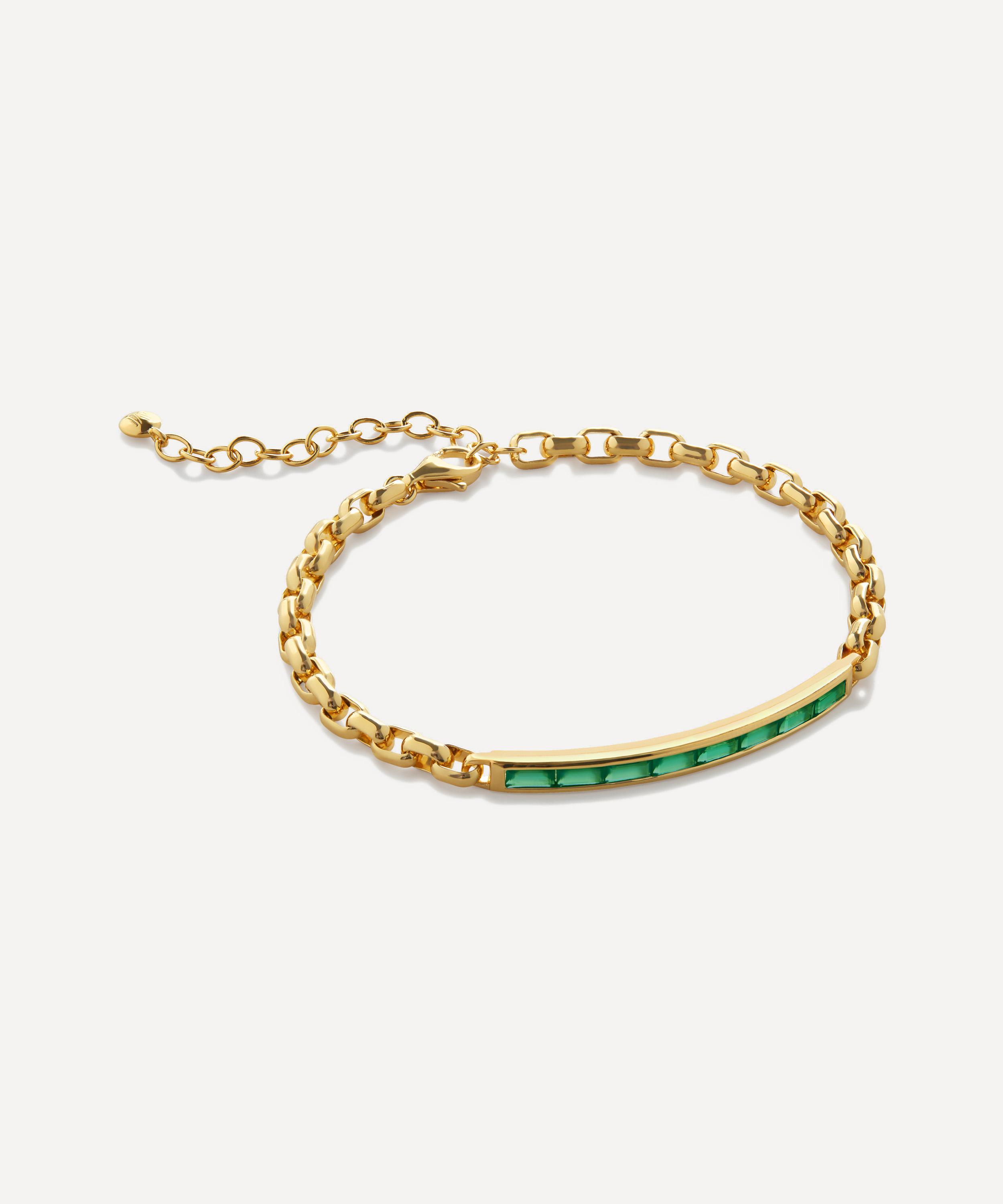 Monica Vinader - 18ct Gold-Plated Vermeil Silver Mini Baguette Chain Bracelet image number 2