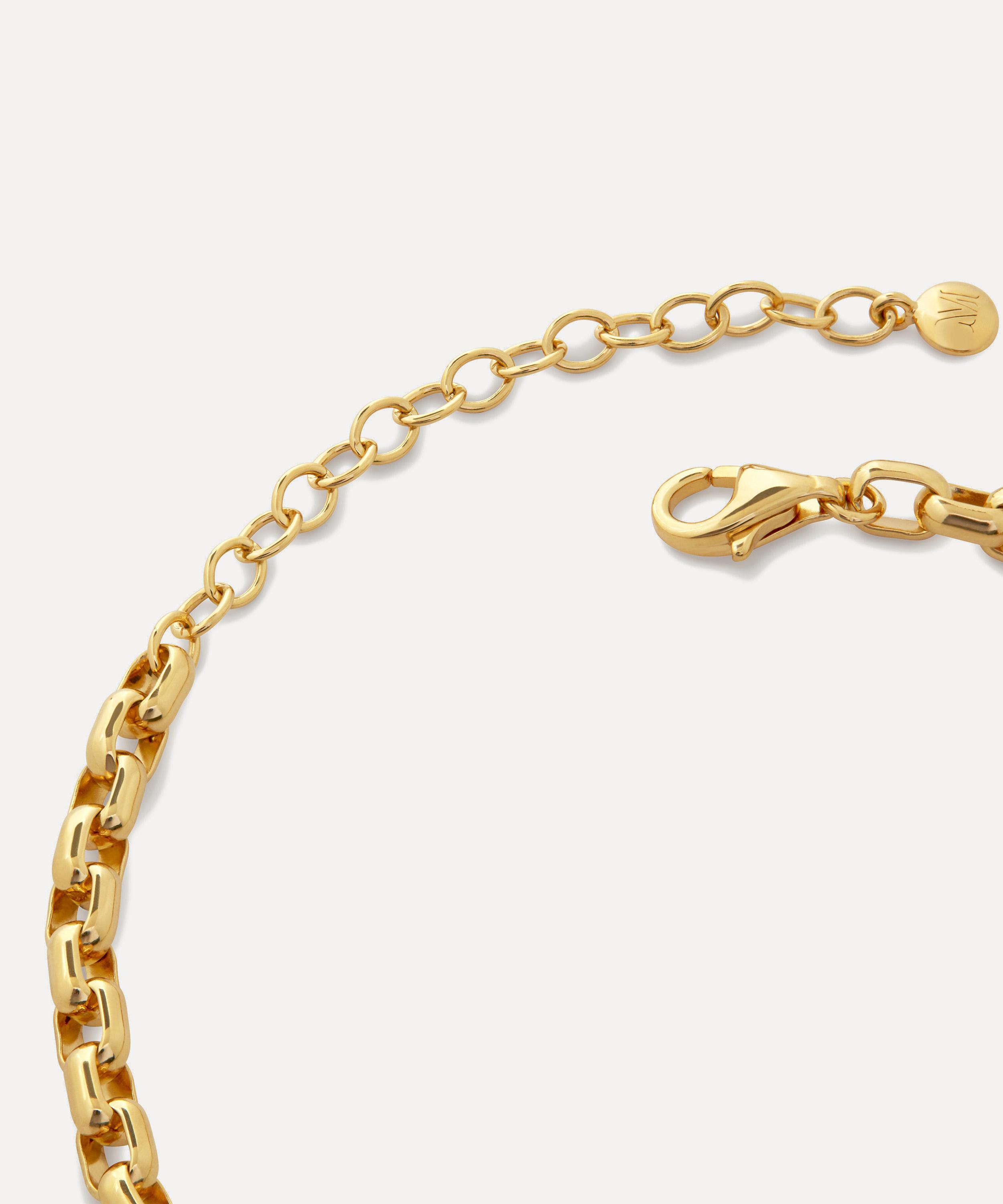 Monica Vinader - 18ct Gold-Plated Vermeil Silver Mini Baguette Chain Bracelet image number 3