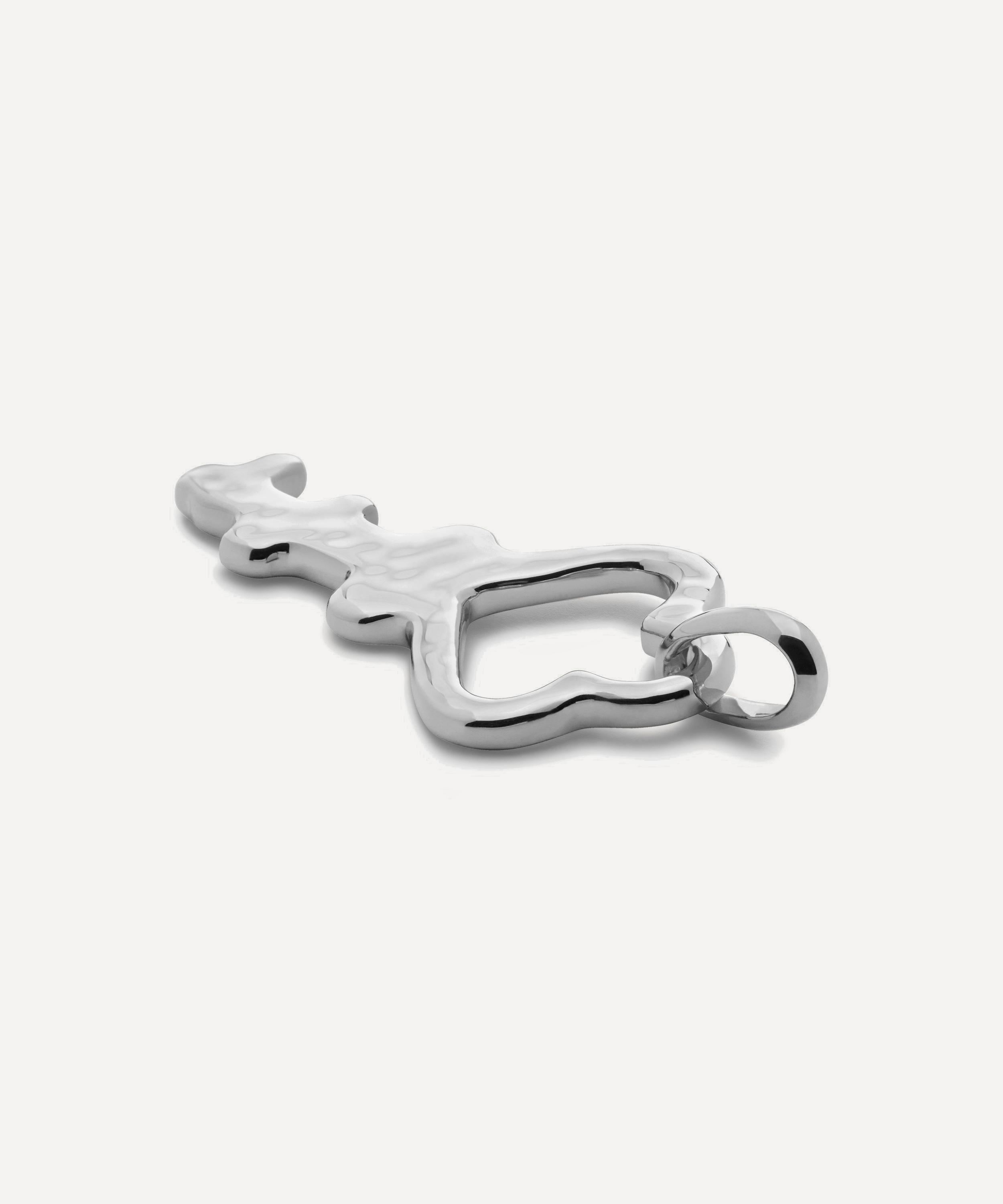 Monica Vinader - Sterling Silver Key Pendant Charm image number 2