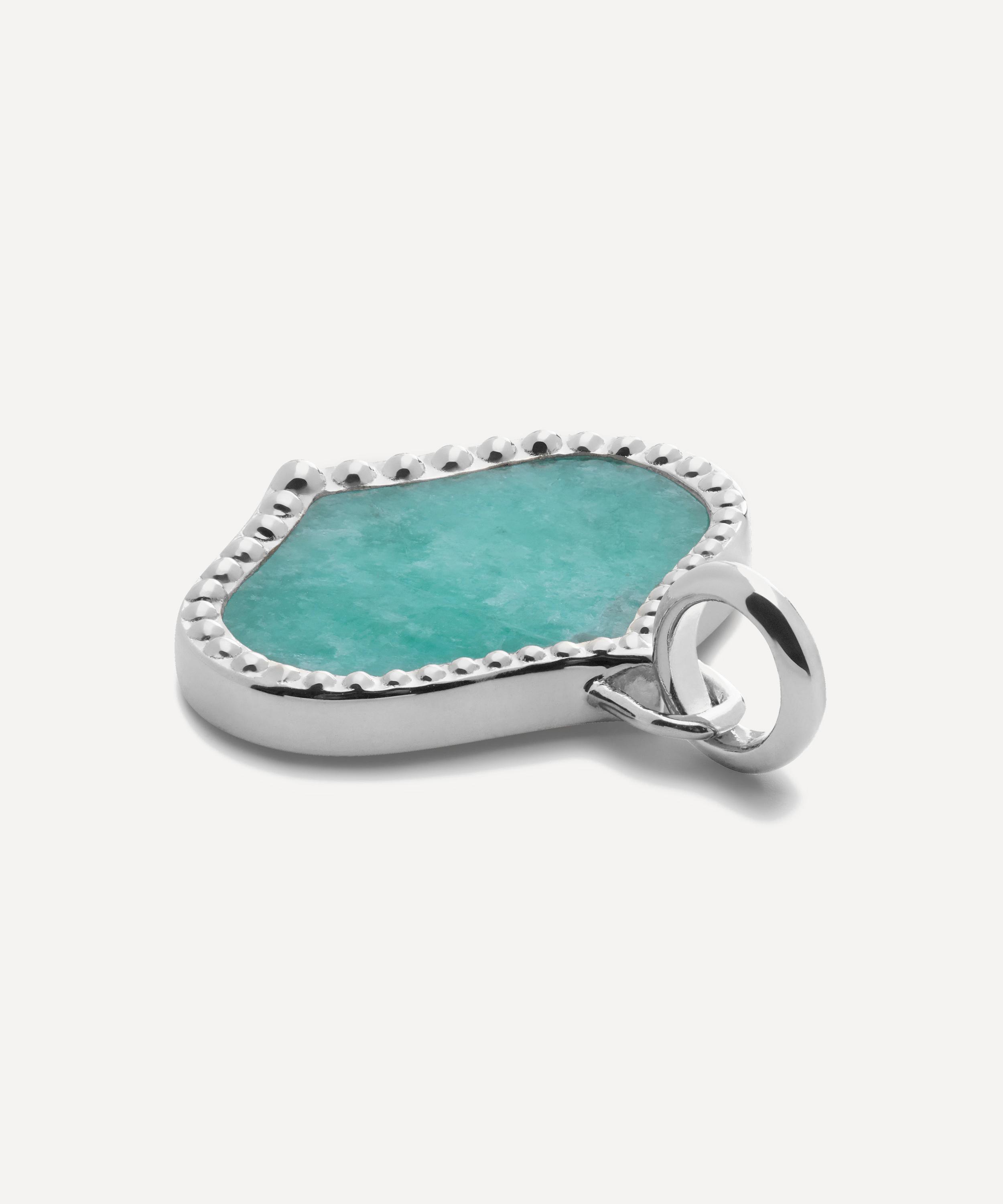 Monica Vinader - Sterling Silver Lots Gemstone Pendant Charm image number 2