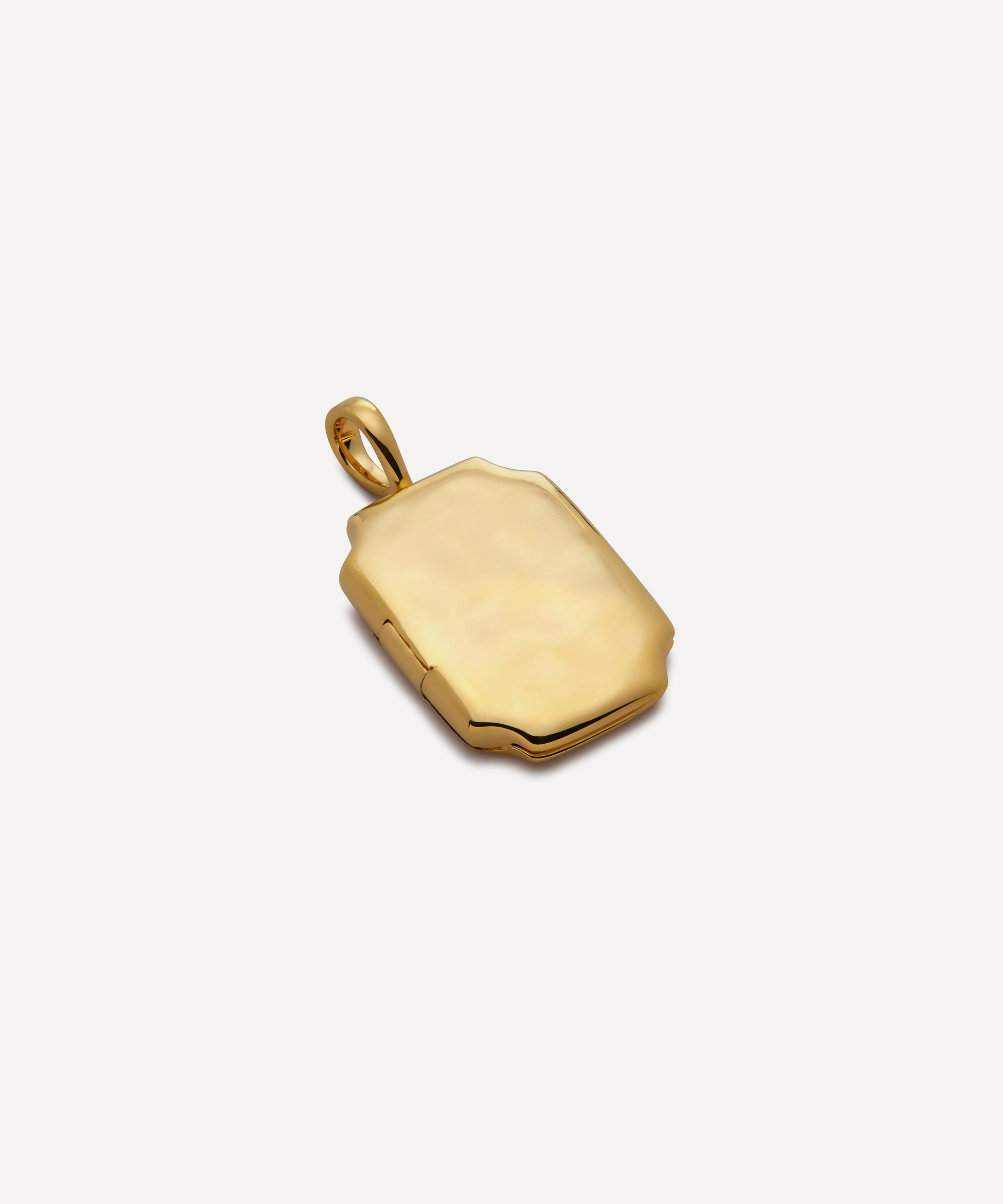 Monica Vinader - 18ct Gold Plated Vermeil Silver Signature Locket image number 0