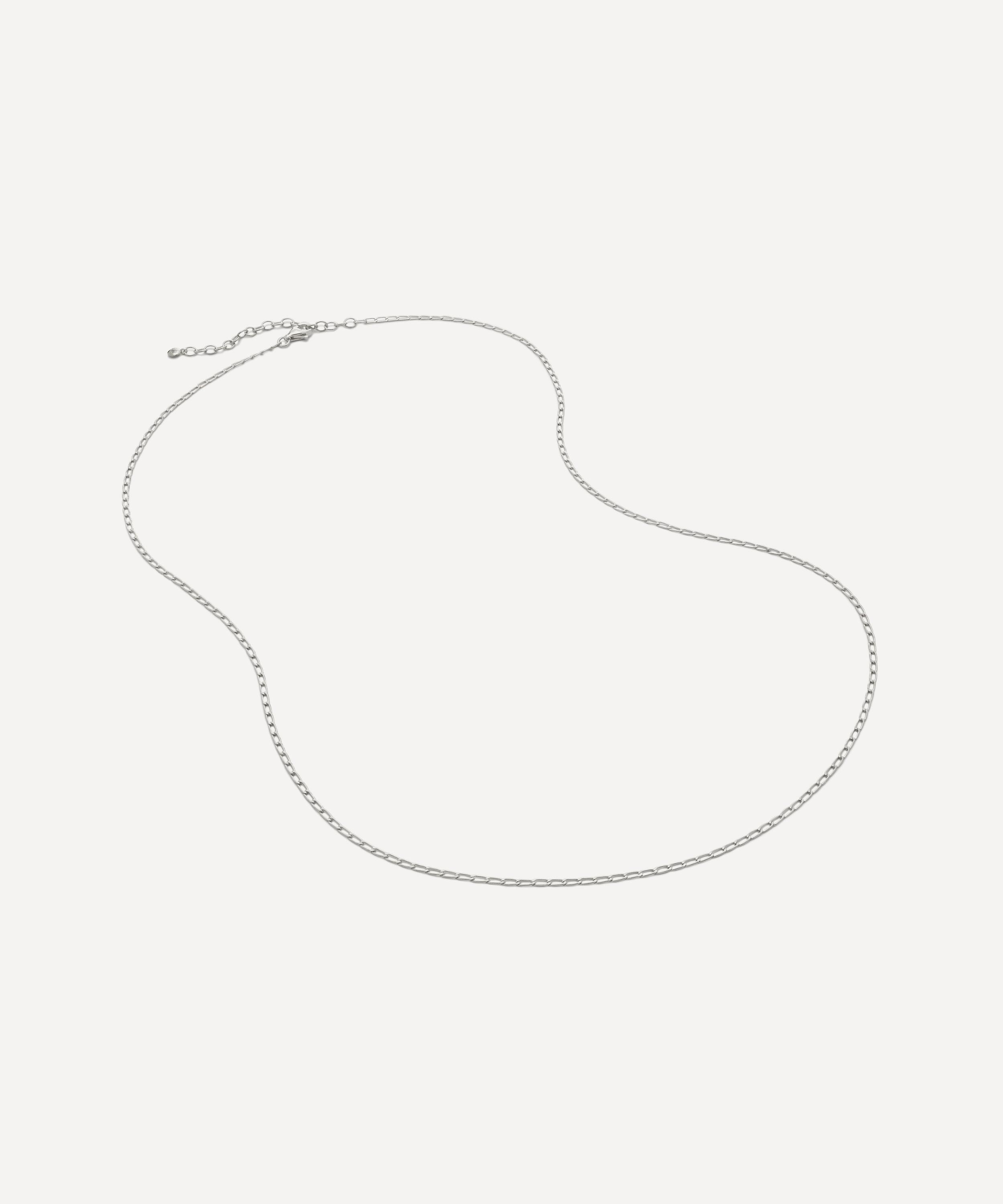 Monica Vinader - Sterling Silver Open Link Chain Necklace image number 0