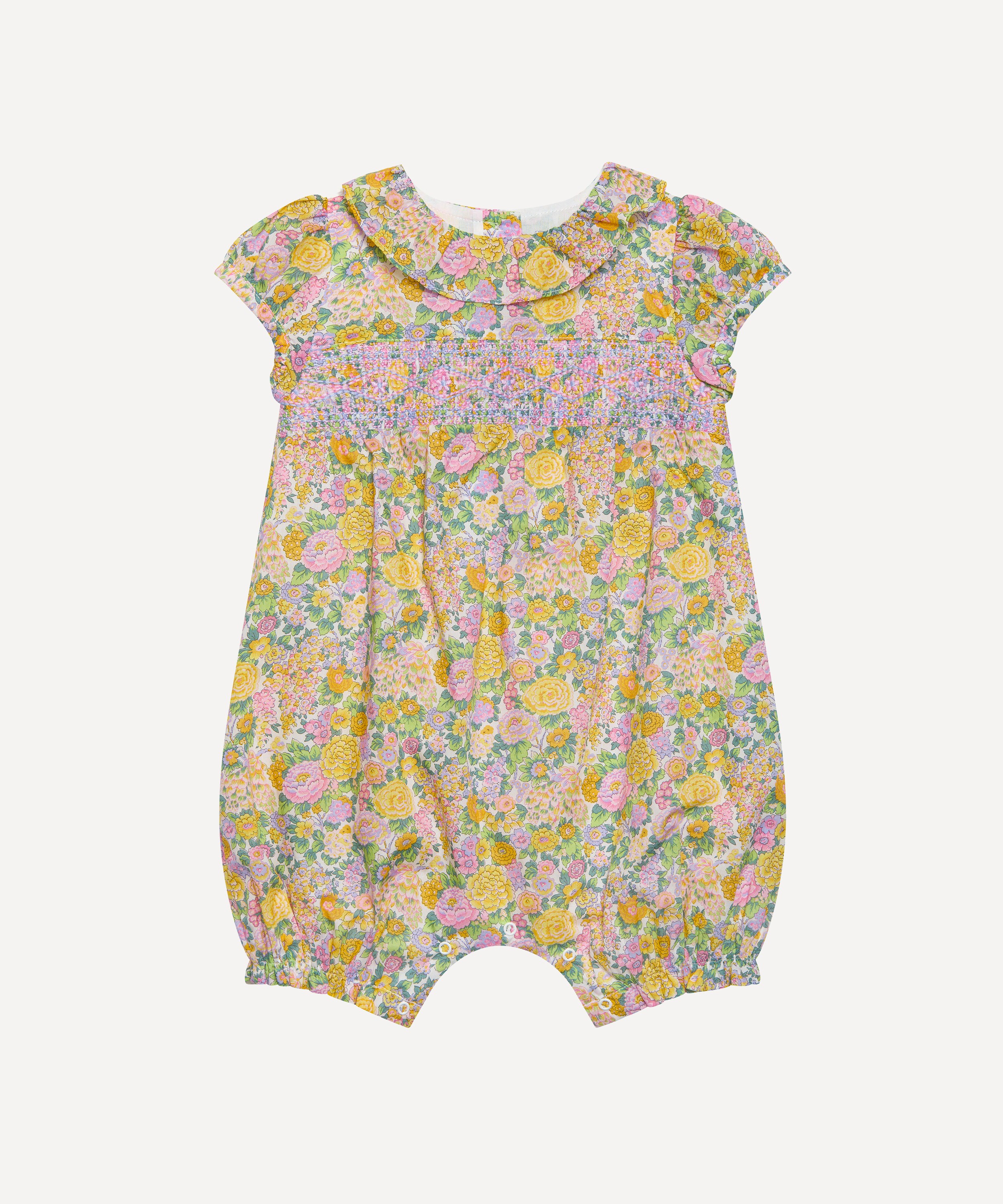 Trotters - Elysian Day Smocked Willow Romper 3-24 Months image number 0