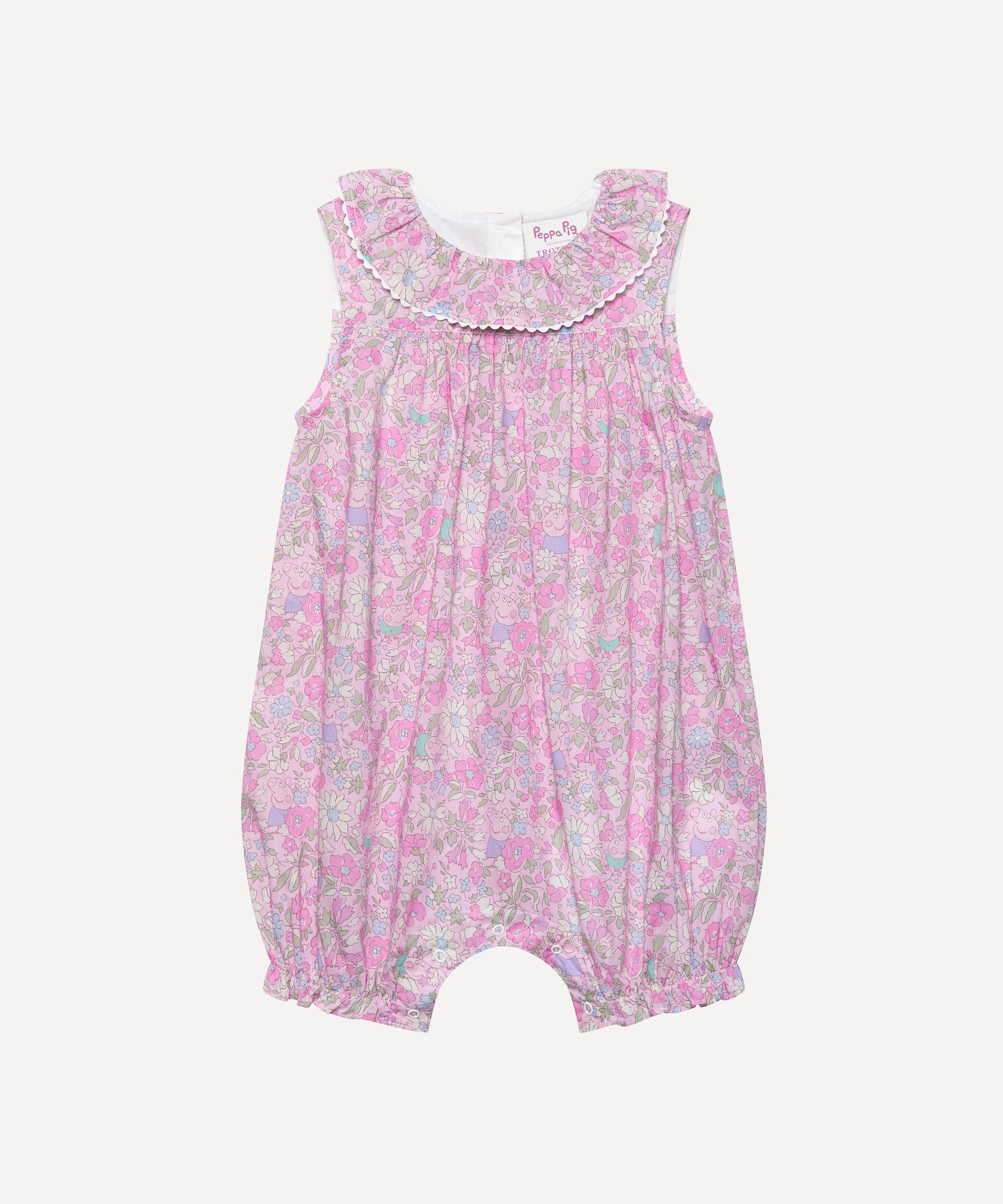 Trotters - x Peppa Pig Peppa Meadow Willow Romper 3-24 Months image number 0