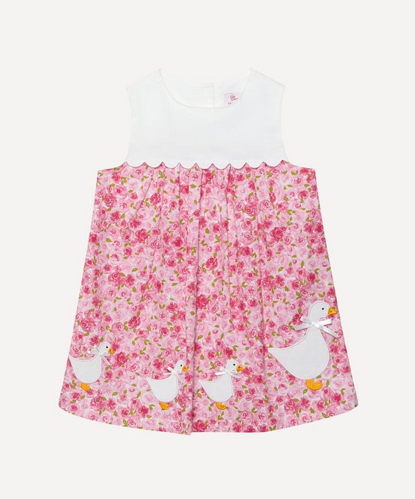 Trotters - Floral Duck Dress 3-24 Months image number null