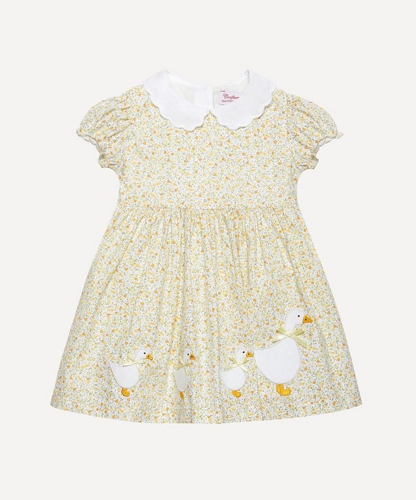 Trotters - Floral Petal Collar Duck Dress 3-24 Months image number null