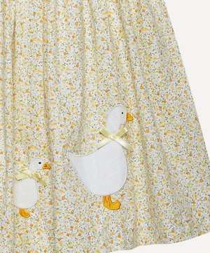 Trotters - Floral Petal Collar Duck Dress 2-5 Years image number 2
