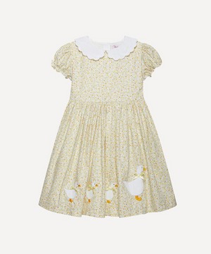 Trotters - Floral Petal Collar Duck Dress 6-11 Years image number 0