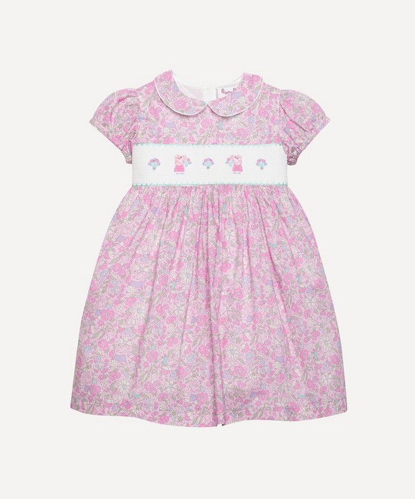 Trotters - Peppa Smocked Party Dress 1-7 Years image number null