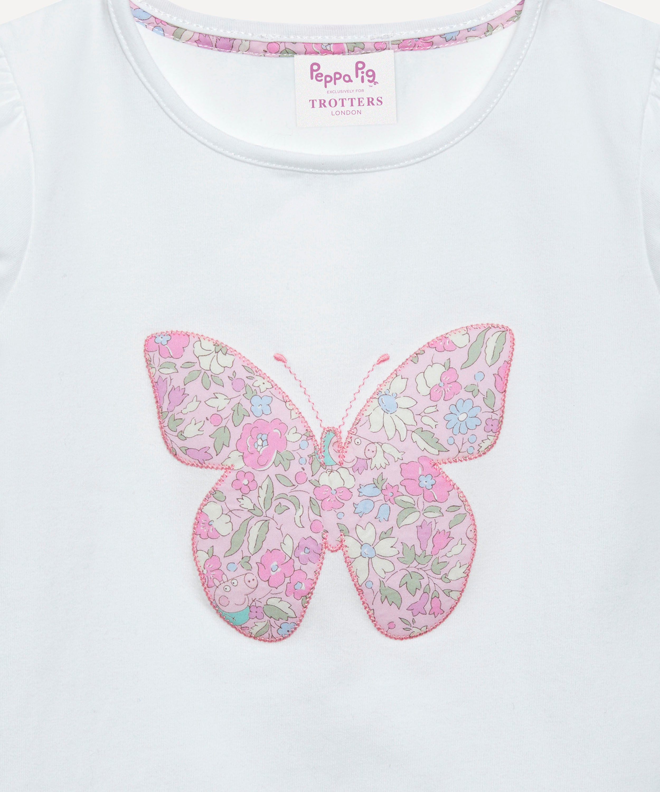 Trotters - x Peppa Pig Butterfly Jersey Top 1-7 Years image number 2