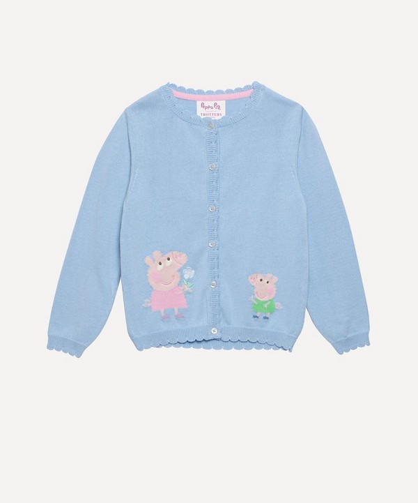 Trotters - Peppa and Geroge Cardigan 1-7 Years image number null