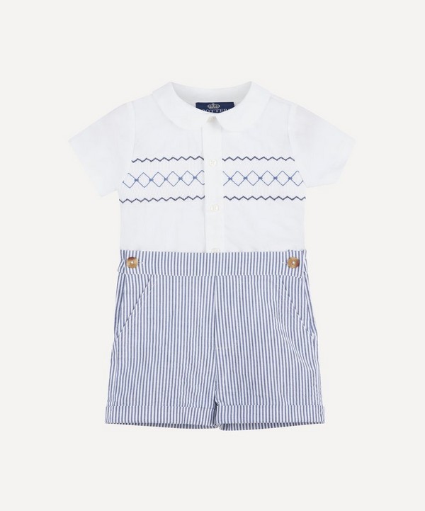 Trotters - Two Piece Smocked Rupert Set 3-24 Months