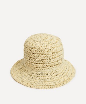 Ganni - Beige Summer Straw Hat image number 1