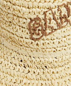 Ganni - Beige Summer Straw Hat image number 2