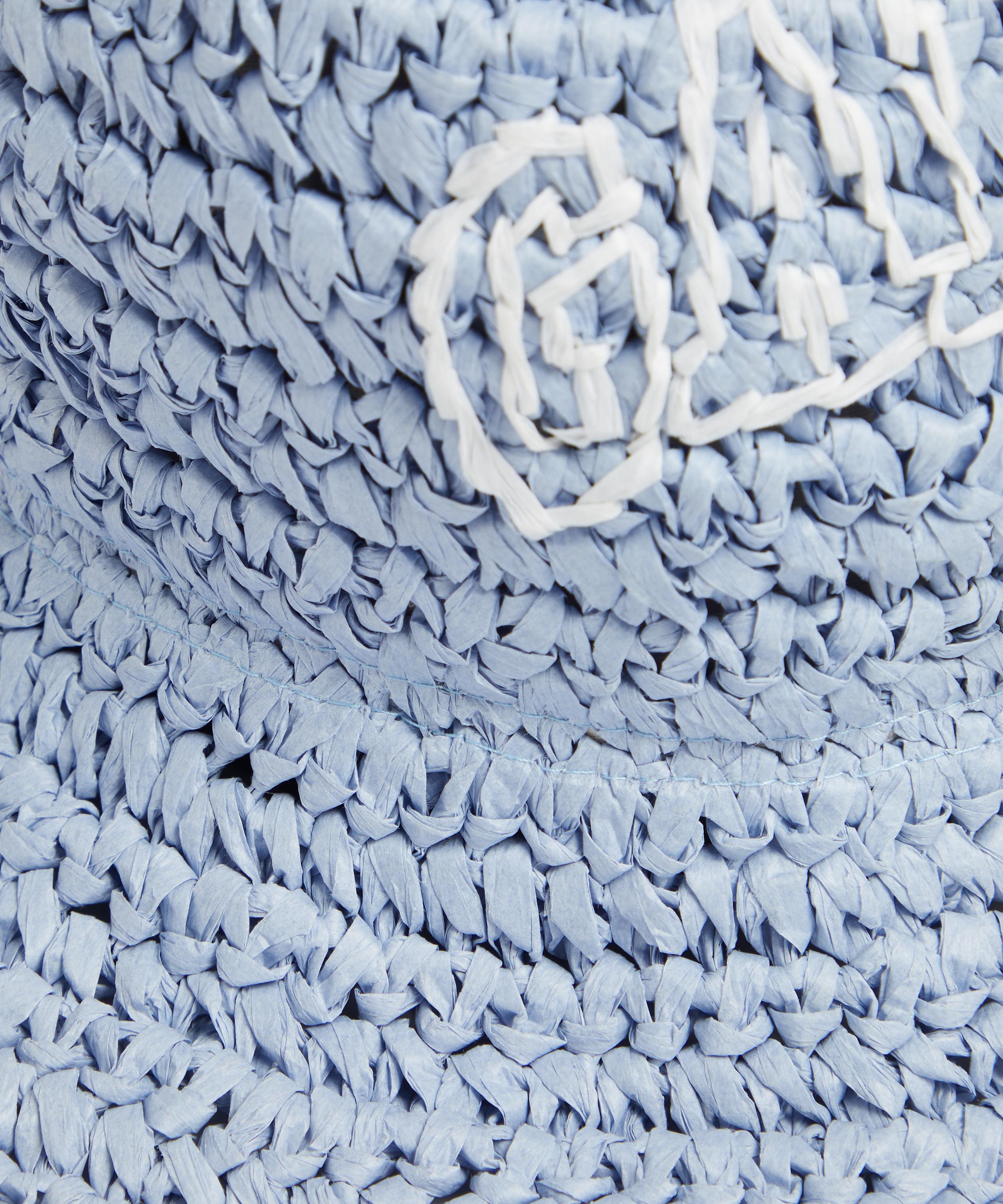 Ganni - Blue Summer Straw Hat image number 2