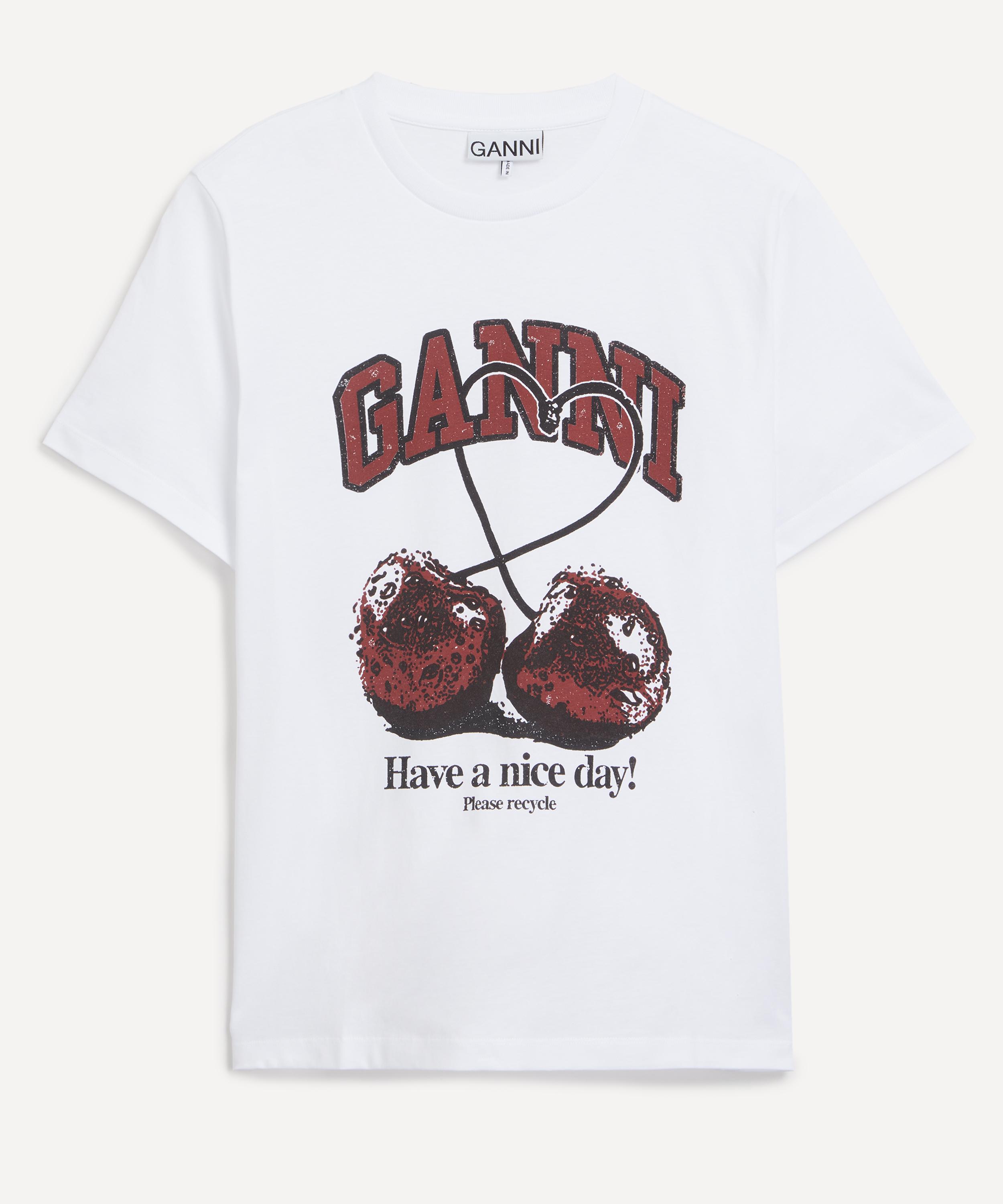 Ganni - Relaxed Cherry T Shirt