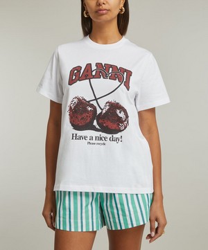 Ganni - Relaxed Cherry T Shirt image number 2