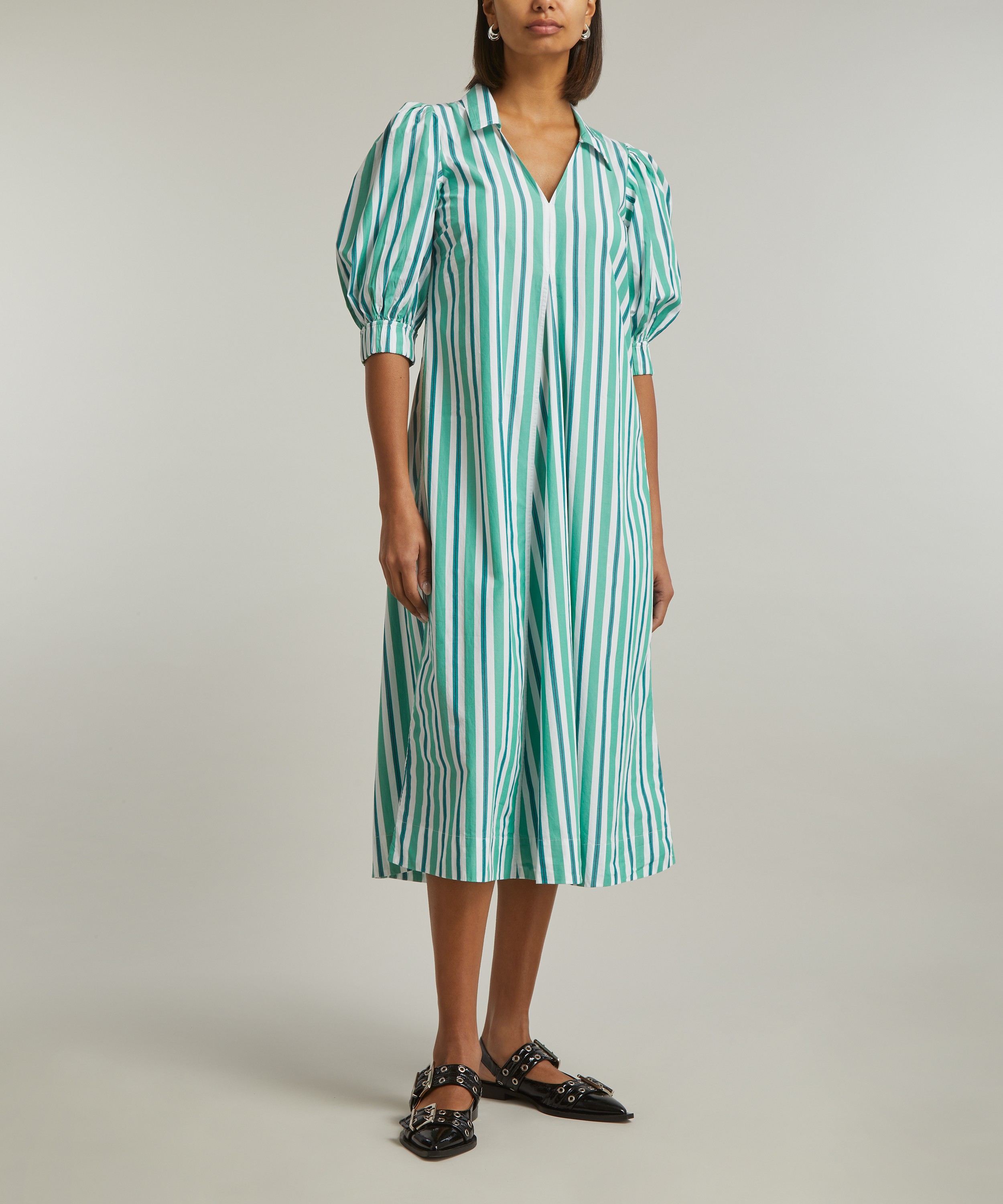 Ganni - Striped Long Dress image number 2