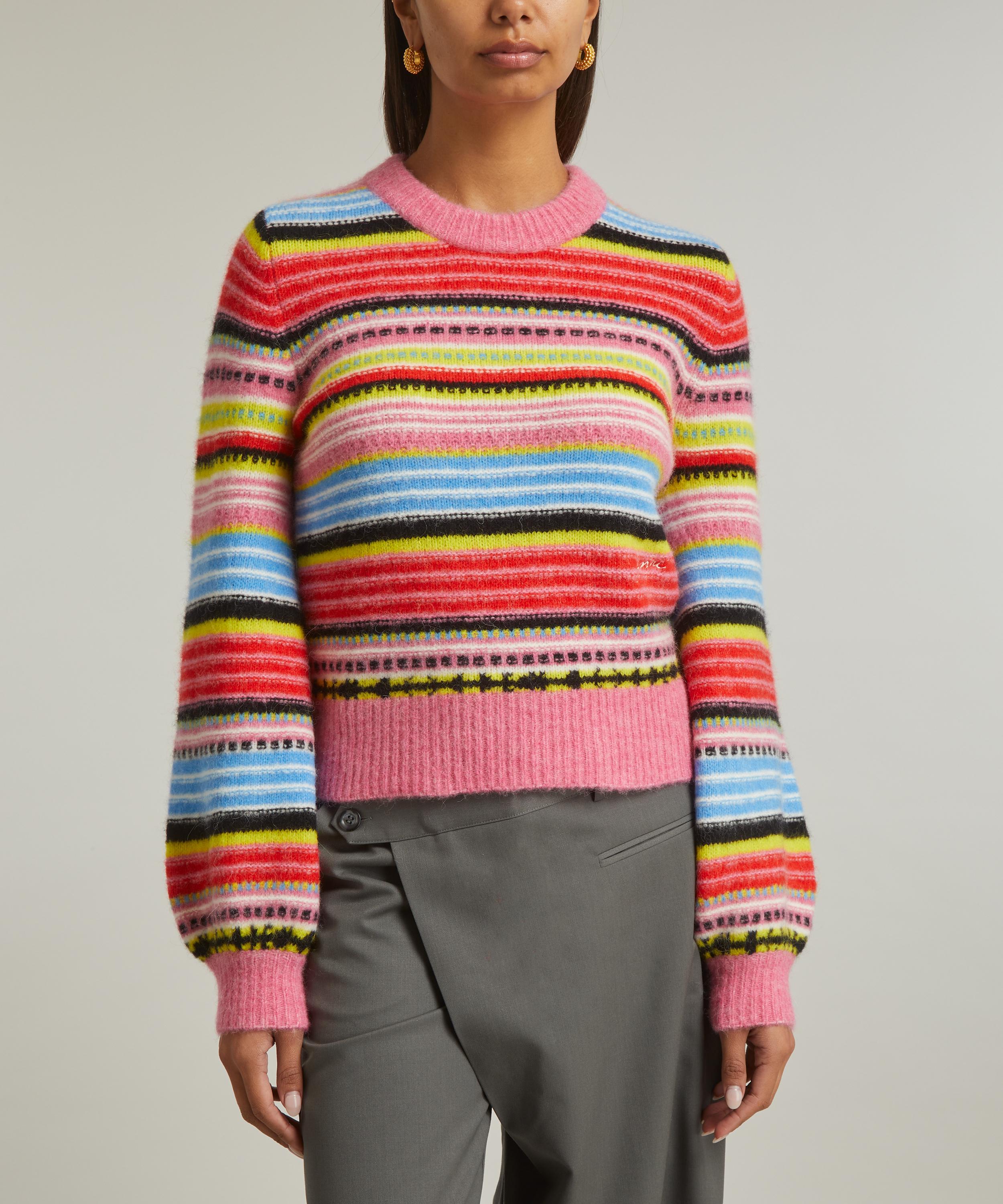 Ganni rainbow sweater hotsell