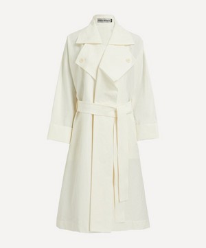 Issey Miyake - Shaped Membrane Linen-Blend Trench Coat image number 0