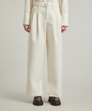 Pleats Please Issey Miyake - ENFOLD Wide-Led Trousers image number 2