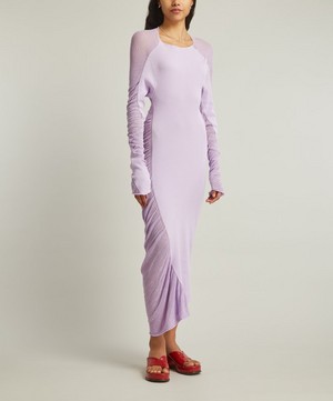 Issey Miyake - Ambiguous Long Sleeved Midi Dress image number 2