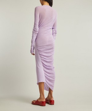 Issey Miyake - Ambiguous Long Sleeved Midi Dress image number 3