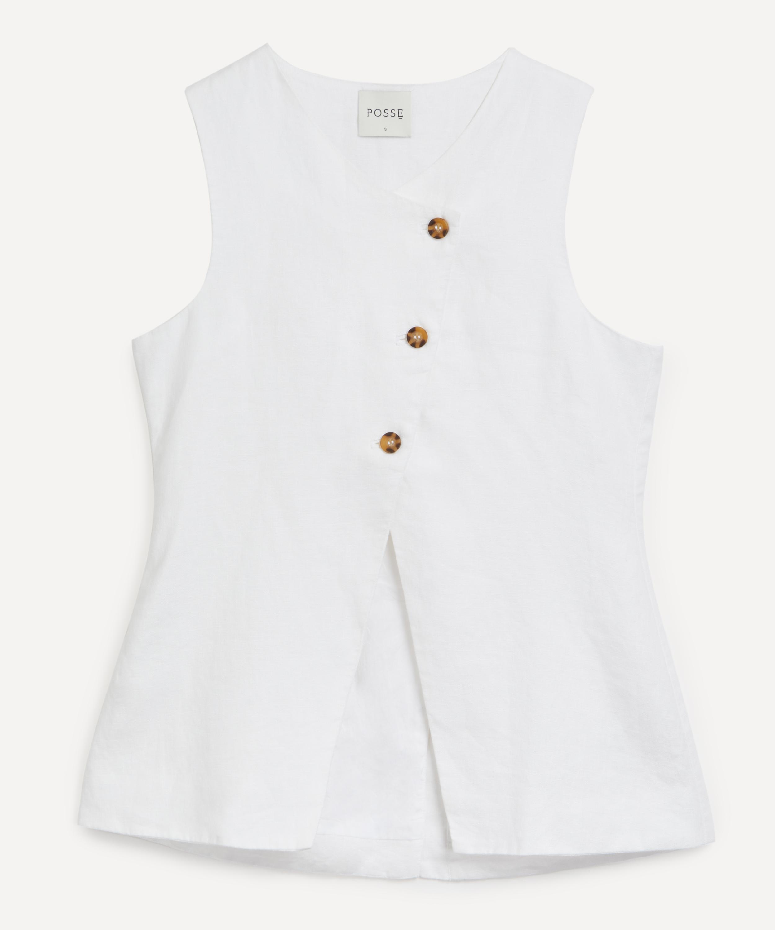 Posse - Gigi Linen Gilet image number 0