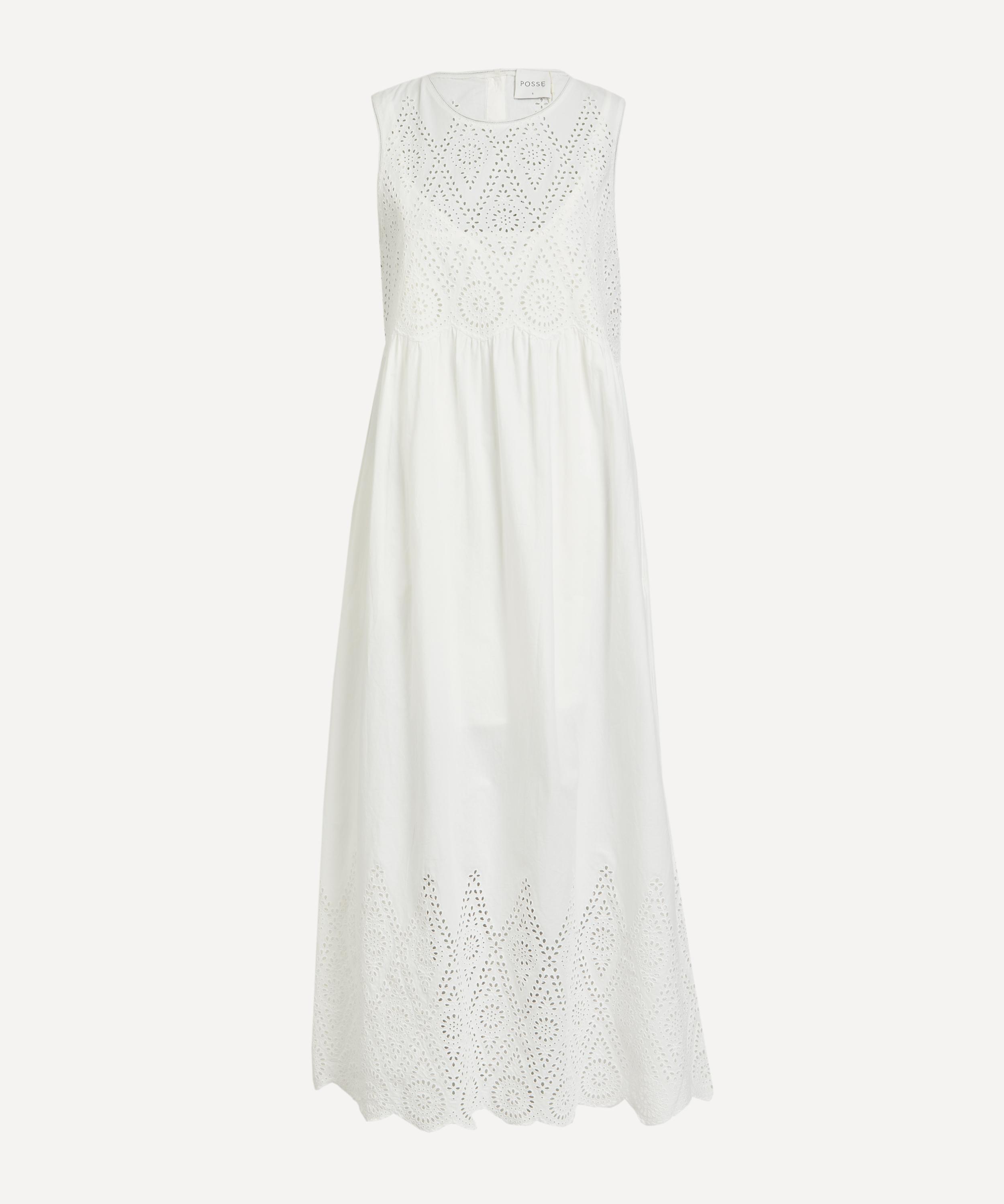 Posse - Louisa Cotton Broderie Anglaise Shift Dress image number 0