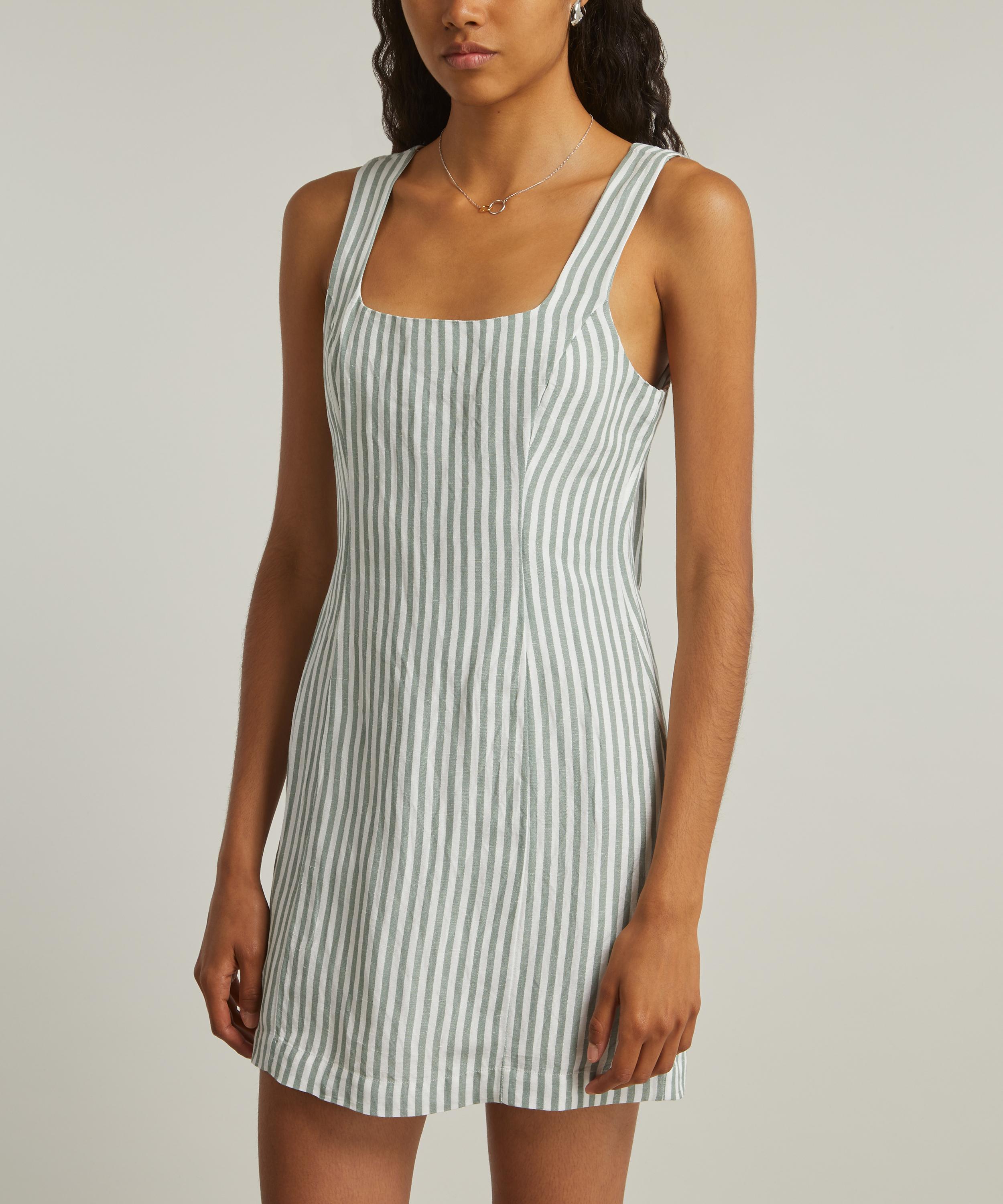 Posse - Diana Seagrass Stripe Mini Dress image number 2