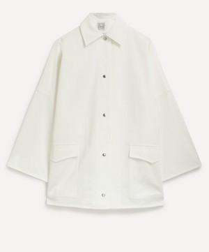 Toteme - Cotton Twill Overshirt Jacket image number 0