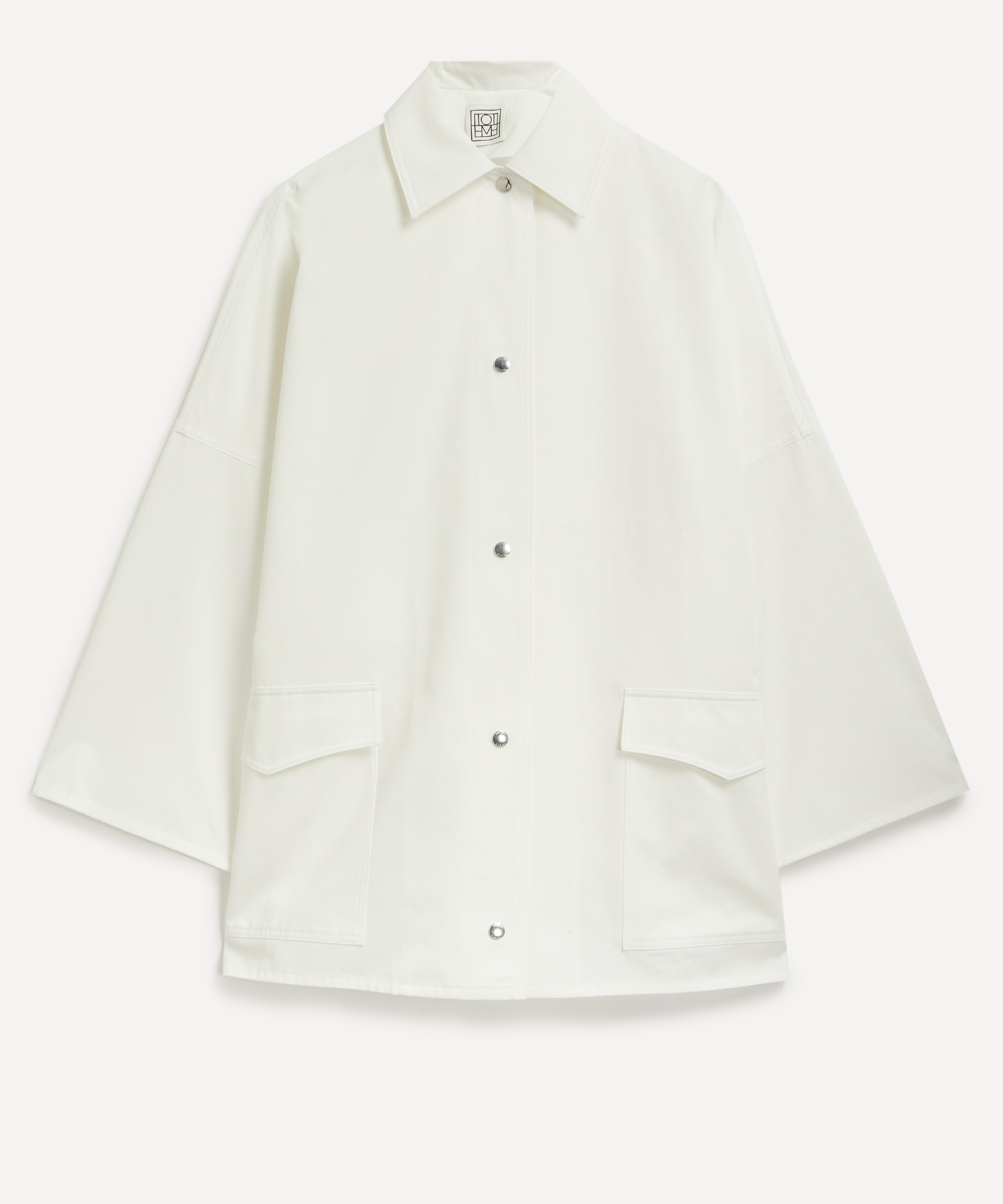 Toteme - Cotton Twill Overshirt Jacket image number null