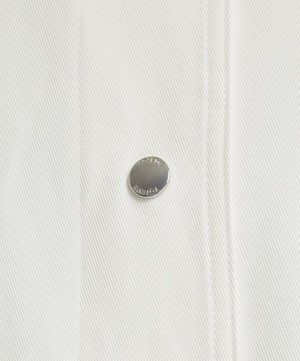 Toteme - Cotton Twill Overshirt Jacket image number 4